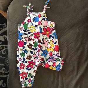 Floral overalls